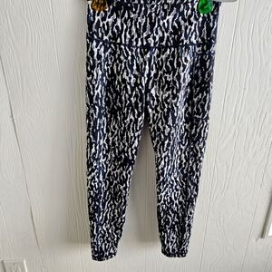 Sweaty Betty Blue and White Super Sculpt Leggings